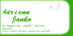 adrienn janko business card